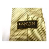 Lanvin Metallic Gold Silk Tie