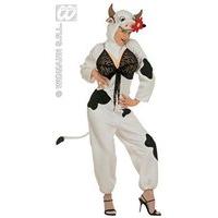 Ladies Sexy Cow Costume Extra Large Uk 18-20 For Wild West Fancy Dress