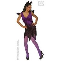 Ladies Bat Lady Costume Medium Uk 10-12 For Halloween Fancy Dress