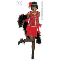 Ladies Deluxe Flapper Costume Large Uk 14-16 For 20s 30s Mob Capone Bugsy Fancy