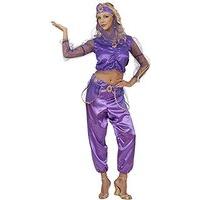 Ladies Odalisque Purple Costume Large Uk 14-16 For Middle East Indian Arab