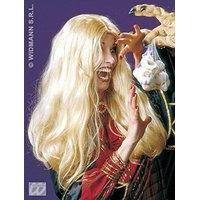 Ladies Witch Morgana Blonde Wig For Hair Accessory Fancy Dress