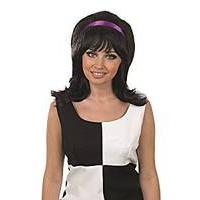 Ladies Black Beehive With Purple Ribbon