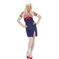 Ladies Sailor Girl Costume Extra Large Uk 18-20 For Navy Sea Fancy Dress