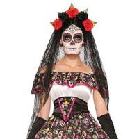 Ladies Day Of The Dead Veil