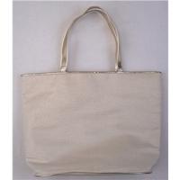 lancome large size cream gold tote bag