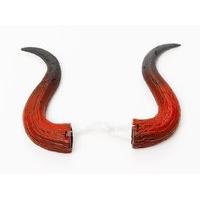 Large Red & Black Devil Scary Horns