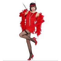 Ladies Deluxe Red Flapper Costume Extra Large Uk 18-20 For 20s 30s Mob Capone