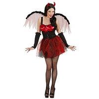 Ladies Devil Costume Large Uk 14-16 For Halloween Satan Lucifer Fancy Dress