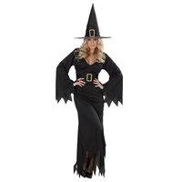 Ladies Elegant Witch Costume Extra Large Uk 18-20 For Spooky Witch Fancy Dress