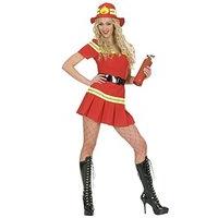 Ladies Firegirl Costume Large Uk 14-16 For Tv Cartoon & Film Fancy Dress