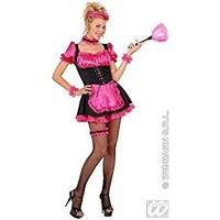 Ladies French Maid Pink/black Costume Medium Uk 10-12 For Sexy Lingerie Fancy