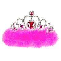 Ladies Girls Night Out Tiara - Pink Marabou Accessory For Hen Party Weekend