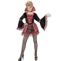 Ladies Goth Vamp Ladies Costume Small Uk 8-10 For Halloween Vampire Fancy Dress