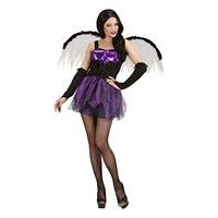 Ladies Gothic Fairy Costume Large Uk 14-16 For Halloween Fancy Dress