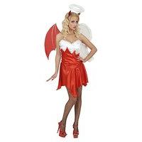 Ladies Heaven & Hell Costume Medium Uk 10-12 For Halloween Fancy Dress