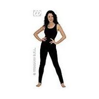 Ladies Lady Bodysuit No Sleeves Black Costume For Olympic Sports Fancy Dress
