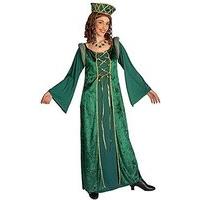 Ladies Lady Eleonora Green Dress Costume Small Uk 8-10 For Victorian Dickens