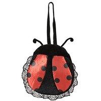 Ladies Ladybug Handbag Accessory For Animal Jungle Farm Fancy Dress