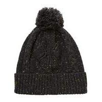 label j cable knit nep beanie hat