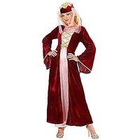 Ladies Medieval Queen Costume Extra Large Uk 18-20 For Medieval Royalty Fancy
