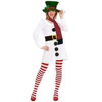 ladies miss snowman costume small uk 3840 for christmas panto nativity ...