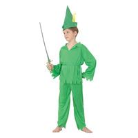 Large Green Boys Robin Hood Costume