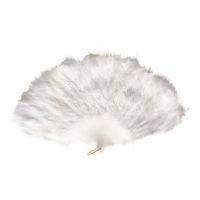 Ladies White Feather Fan