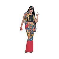ladies hippie woman costume small uk 8 10 for 60s 70s hippy fancy dres ...