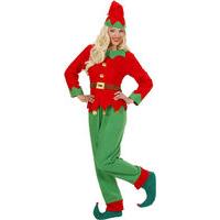 Ladies Santas Little Helper Elf Woman Costume Large Uk 14-16 For Christmas