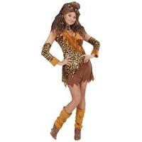 ladies cavewoman costume medium uk 10 12 for prehistoric caveman fancy ...