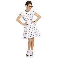 Ladies 50s Lady - White Costume Medium Uk 10-12 For Grease 50s Rock N Roll