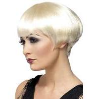 ladies 1920s blonde flirty flapper wig