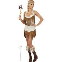 Ladies Indian Dreamgirlz Costume Large Uk 14-16 For Wild West Cowboy Fancy Dress