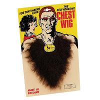 large brown chest wig self adhesive werewolf strong man halloween fanc ...