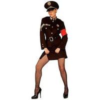 Ladies Marlene Officer Costume Large Uk 14-16 For WWII 40s War Fancy Dress