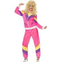 ladies 1980s pink shell suit