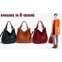 Large Ladies Slouch Bag - 8 Colours