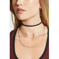 Layered Faux Suede Choker