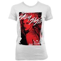 Lady Gaga Streaked Red - Large 2011 USA t-shirt T-SHIRT