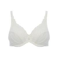 ladies white underwired full cup natural lift parisian lace bra with a ...