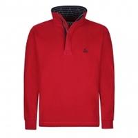 Lazy Jacks Mens Supersoft Plain Sweatshirt, Red, Medium