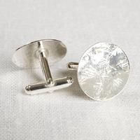 La Jewellery Recycled Silver Rings Around You Cufflinks