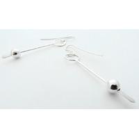 la jewellery recycled solar silver earrings