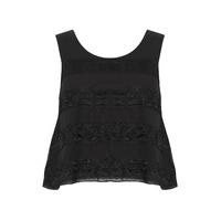 Lace Trim Smock Top