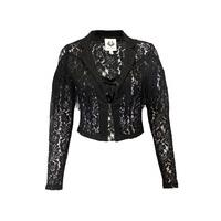 Lace Fringe Biker Jacket