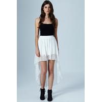 Lace Mullet Hem Skirt