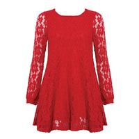 Lace Swing Mini Dress