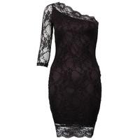 Lace One Shoulder Bodycon Dress