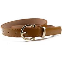 lady fashion belts leather material waistband metal belt buckle